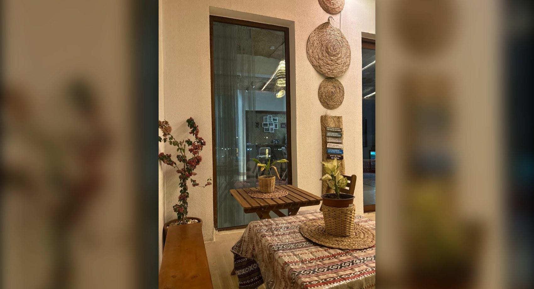 Sitting corner by the terrace